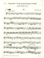 Ferdinand Küchler: Concertino Op. 15 in D Major in the style of Vivaldi (noty na housle, klavír) (+audio)