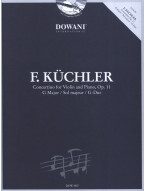 Ferdinand Küchler: Concertino Op. 11 in G Major (noty na housle, klavír) (+audio)