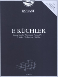 Ferdinand Küchler: Concertino Op. 11 in G Major (noty na housle, klavír) (+audio)