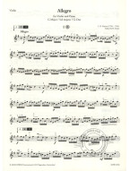 Fiocco, Telemann: Allegro in G Major & Sonatina in A Major (noty na housle, klavír) (+audio)