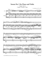 Beethoven: Sonata in F major No. 5 op. 24 - Spring (noty na housle, klavír) (+audio)