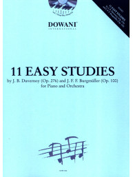 Duvernoy, Burgmüller: 11 Easy Studies for Piano and Orchestra (noty na klavír) (+audio)