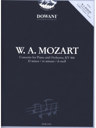 W.A. Mozart: Concerto KV 466 in D minor (noty na klavír) (+audio)