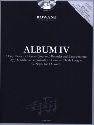 Album IV - 7 Easy Pieces (noty na sopránovou zobcovou flétnu, basso continuo) (+audio)