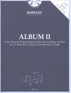 Album II - 5 Easy Pieces (noty na sopránovou zobcovou flétnu, basso continuo) (+audio)