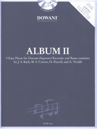 Album II - 5 Easy Pieces (noty na sopránovou zobcovou flétnu, basso continuo) (+audio)