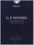 Georg Friedrich Händel: Sonata Op. 1 No. 2 in G minor (noty na altovou flétnu, basso continuo) (+audio)