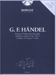 Georg Friedrich Händel: Sonata for Treble (Alto) Recorder and BC (noty na altovou flétnu, basso continuo) (+audio)