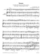 Georg Friedrich Händel: Sonate B-flat major - Fitzwilliam No.1 HWV 377 (noty na altovou flétnu, basso continuo) (+audio)