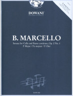 Benedetto Marcello: Sonata, Op. 2 No. 1 (noty na violoncello, basso continuo) (+audio)