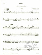 Benedetto Marcello: Sonata, Op. 2 No. 1 (noty na violoncello, basso continuo) (+audio)