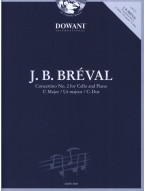 Jean-Baptiste Breval: Concertino No. 2 in C Major (noty na violoncello, klavír) (+audio)