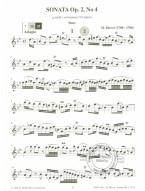 Michel Blavet: Sonata Op. 2 No. 4 (noty na příčnou flétnu) (+audio)