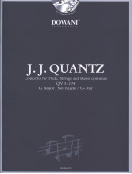 Johann Joachim Quantz: Concerto QV 5 : 174 in G Major (noty na příčnou flétnu, klavír) (+audio)