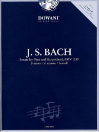 Johann Sebastian Bach: Sonata In B Minor BWV 1030 (noty na příčnou flétnu, cembalo) (+audio)
