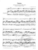 Johann Sebastian Bach: Sonata In B Minor BWV 1030 (noty na příčnou flétnu, cembalo) (+audio)