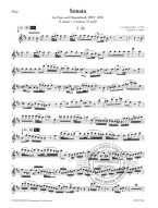 Johann Sebastian Bach: Sonata In B Minor BWV 1030 (noty na příčnou flétnu, cembalo) (+audio)