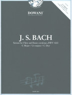 Johann Sebastian Bach: Sonata BWV 1033 in C Major (noty na příčnou flétnu, basso continuo) (+audio)
