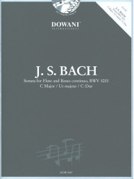 Johann Sebastian Bach: Sonata BWV 1033 in C Major (noty na příčnou flétnu, basso continuo) (+audio)