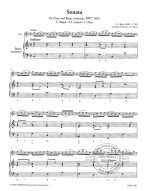 Johann Sebastian Bach: Sonata BWV 1033 in C Major (noty na příčnou flétnu, basso continuo) (+audio)