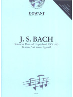 Johann Sebastian Bach: Sonata BWV 1020 in G minor (noty na příčnou flétnu, cembalo) (+audio)