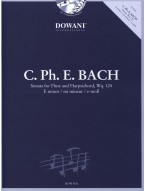 Carl Philipp Emanuel Bach: Sonata, Wq. 124 in E minor (noty na příčnou flétnu, basso continuo) (+audio)