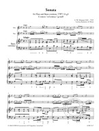 Georg Philipp Telemann: Sonata, TWV 41:g3 in G minor (noty na příčnou flétnu, basso continuo) (+audio)