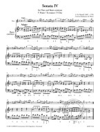 Johann Christoph Pepusch: Sonata lV in F Major (noty na příčnou flétnu, basso continuo) (+audio)