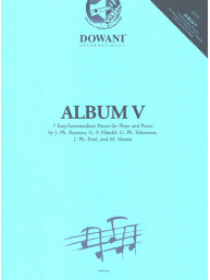 Album V - 7 Easy/Intermediate Pieces (noty na příčnou flétnu, klavír) (+audio)