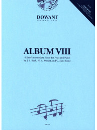 Album VIII - 4 Easy/Intermediate Pieces (noty na příčnou flétnu, klavír) (+audio)