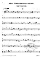 Georg Friedrich Händel: Sonata Hallenser No. 1, HWV 374 in A minor (noty na příčnou flétnu, basso continuo) (+audio)