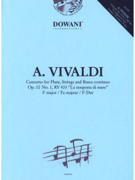 Antonio Vivaldi: Concerto Op. 10 No. 1 RV 433 La tempesta di mare in F major (noty na příčnou flétnu, klavír) (+audio)