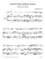 Georg Friedrich Händel: Sonata Hallenser No. 3, HWV 376 in B minor (noty na příčnou flétnu, basso continuo) (+audio)