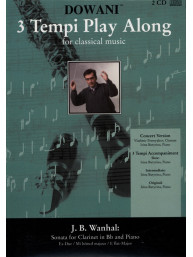 Jan Křtitel Vaňhal: Sonata in Eb Major (noty na klarinet) (+audio)