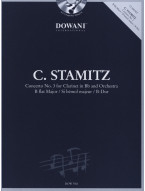 Carl Stamitz: Concerto Nr. 3 in B major (noty na klarinet, klavír) (+audio)