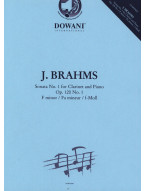 Johannes Brahms: Sonata No. 1 Op. 120 in F minor (noty na klarinet, klavír) (+audio)