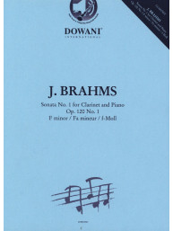 Johannes Brahms: Sonata No. 1 Op. 120 in F minor (noty na klarinet, klavír) (+audio)