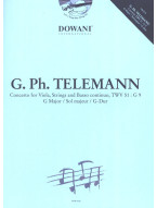 Georg Philipp Telemann: Concerto G-major TWV 51:G9  in G Major (noty na violu, klavír) (+audio)