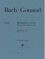 Bach, Gounod: Meditation, Ave Maria (noty na klavír)