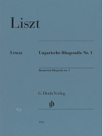 Franz Liszt: Hungarian Rhapsody No. 1 (noty na klavír)
