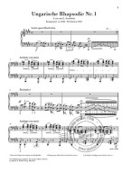 Franz Liszt: Hungarian Rhapsody No. 1 (noty na klavír)