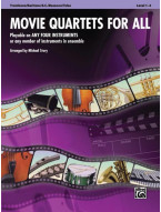 Movie Quartets for All (noty na pozoun, baryton v basovém klíčí, fagot, tubu)