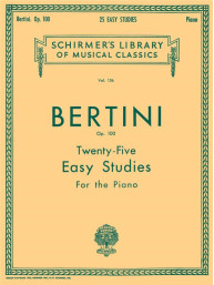 Henri Bertini: 25 Easy Studies, Op. 100 (noty na klavír)