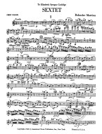 Bohuslav Martinů: Sextet - Parts (noty na housle, violu, violoncello, kontrabas)