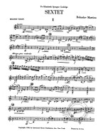 Bohuslav Martinů: Sextet - Parts (noty na housle, violu, violoncello, kontrabas)