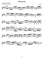 Complete Bach Cello Suites Arranged for Plectrum-Style Guitar (noty na kytaru)