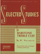 H. Voxman: Selected Studies for Baritone T.C. (noty na baryton v houslovém klíči)