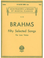 Johannes Brahms: 50 Selected Songs (noty na zpěv, klavír)