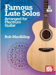 Famous Lute Solos Arranged for Plectrum Guitar (noty, tabulatury na kytaru)(+audio)