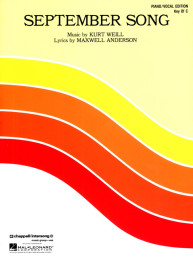 Kurt Weill: September Song (noty na klavír, zpěv, akordy)
